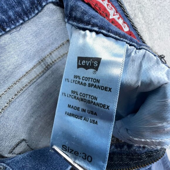 Levi's Skinny Jeans Medium Wash Mid Rise Five Design Pockets Womens Blue Size 30 - Picture 4 of 9